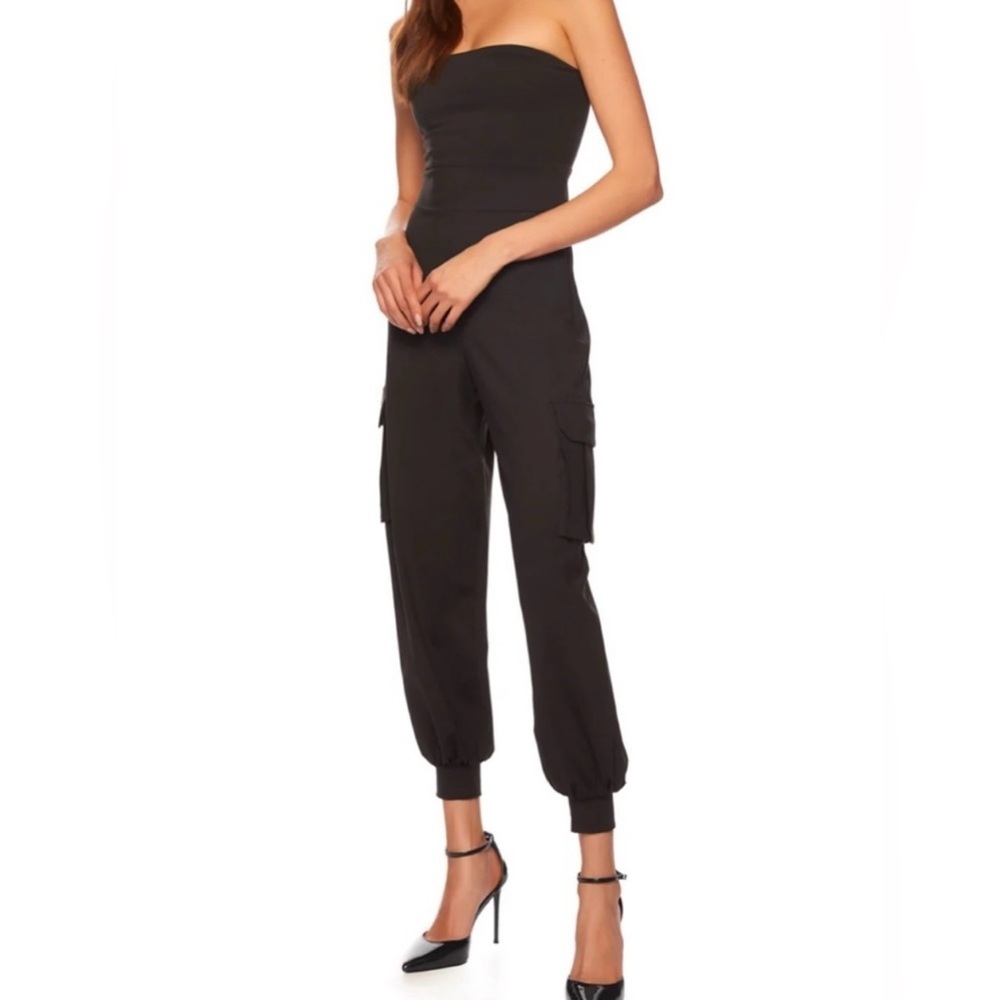 NWT! Susana Monaco cargo Strapless Jumpsuit